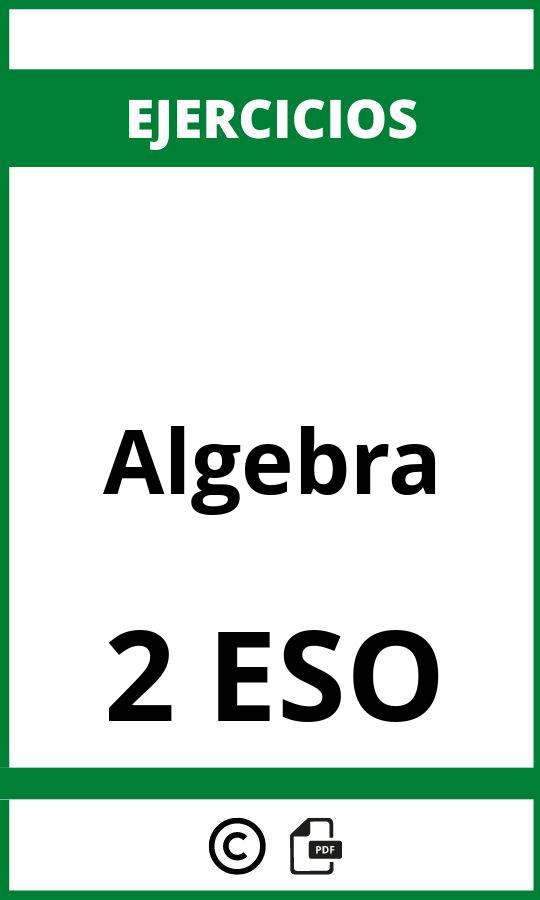 Algebra 2 ESO Ejercicios  PDF