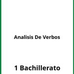Analisis De Verbos Ejercicios  PDF 1 Bachillerato