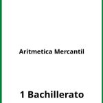 Aritmetica Mercantil 1 Bachillerato Ejercicios  PDF