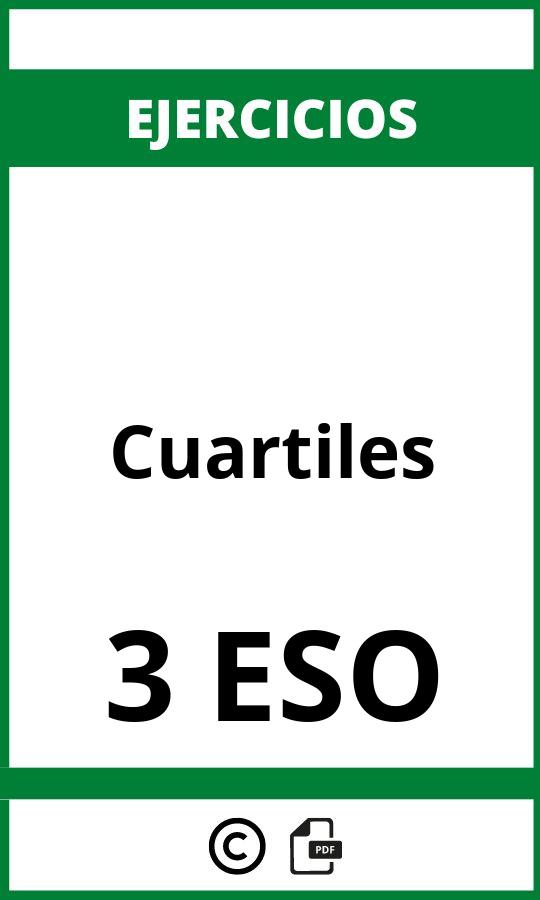 Cuartiles Ejercicios  PDF 3 ESO