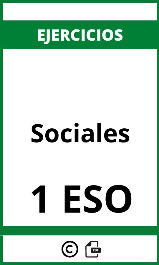 Ejercicios 1 ESO Sociales PDF