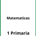 Ejercicios 1 Primaria Matematicas PDF