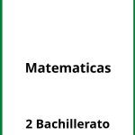 Ejercicios 2 Bachillerato Matematicas PDF