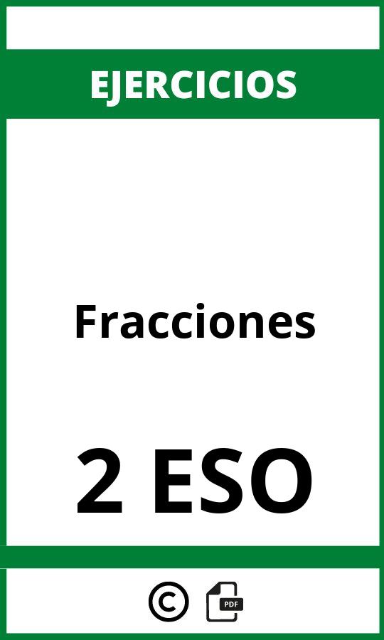 Ejercicios 2 ESO PDF Fracciones