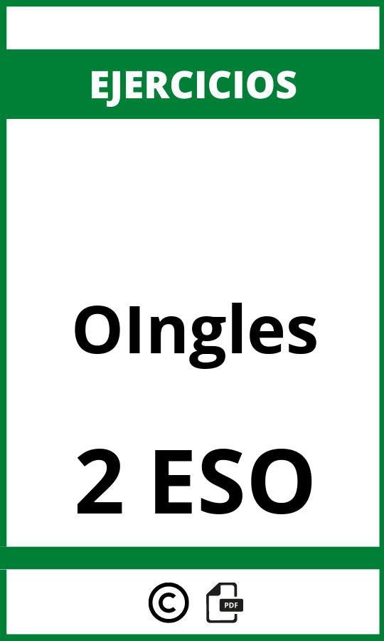 Ejercicios 2 ESO Ingles PDF