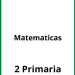Ejercicios 2 Primaria Matematicas PDF