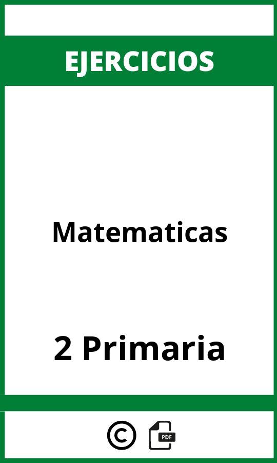 Ejercicios 2 Primaria Matematicas PDF