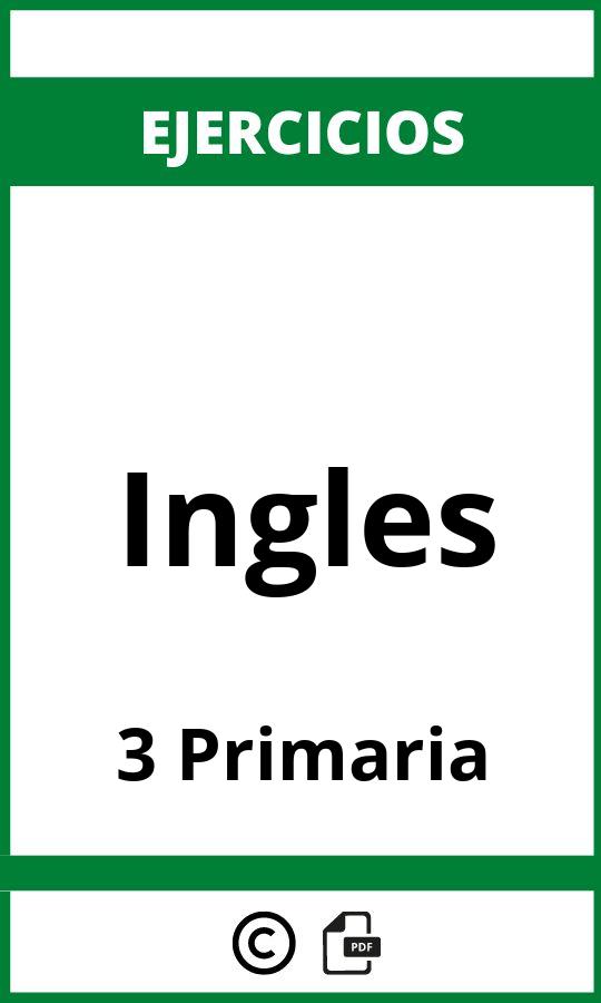 Ejercicios 3 Primaria Ingles PDF