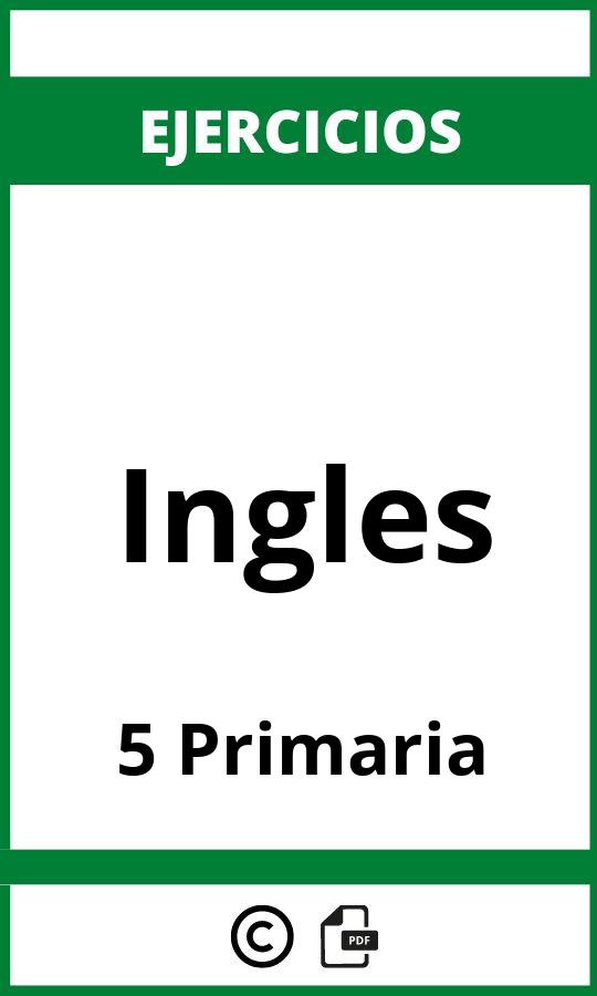 Ejercicios 5 Primaria Ingles PDF