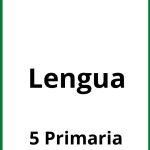 Ejercicios 5 Primaria Lengua PDF