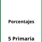 Ejercicios 5 Primaria Porcentajes PDF