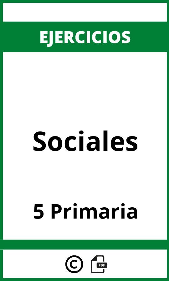 Ejercicios 5 Primaria Sociales PDF
