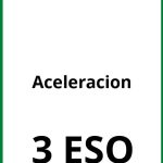 Ejercicios Aceleracion 3 ESO PDF
