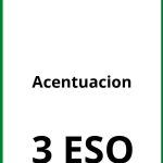 Ejercicios Acentuacion 3 ESO PDF
