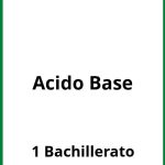 Ejercicios Acido Base 1 Bachillerato PDF