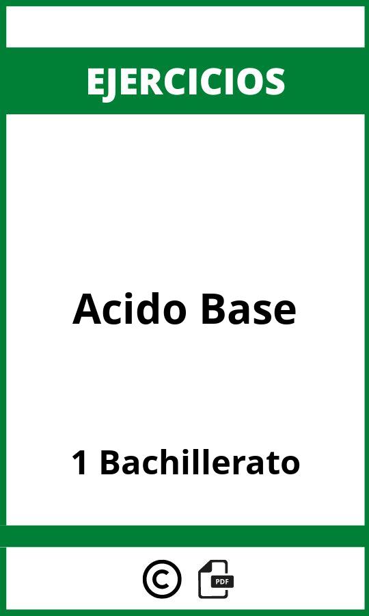 Ejercicios Acido Base 1 Bachillerato PDF