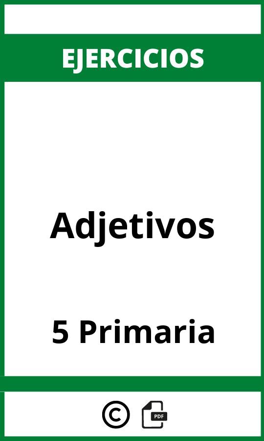 Ejercicios Adjetivos 5 Primaria PDF