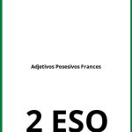 Ejercicios Adjetivos Posesivos Frances 2 ESO PDF
