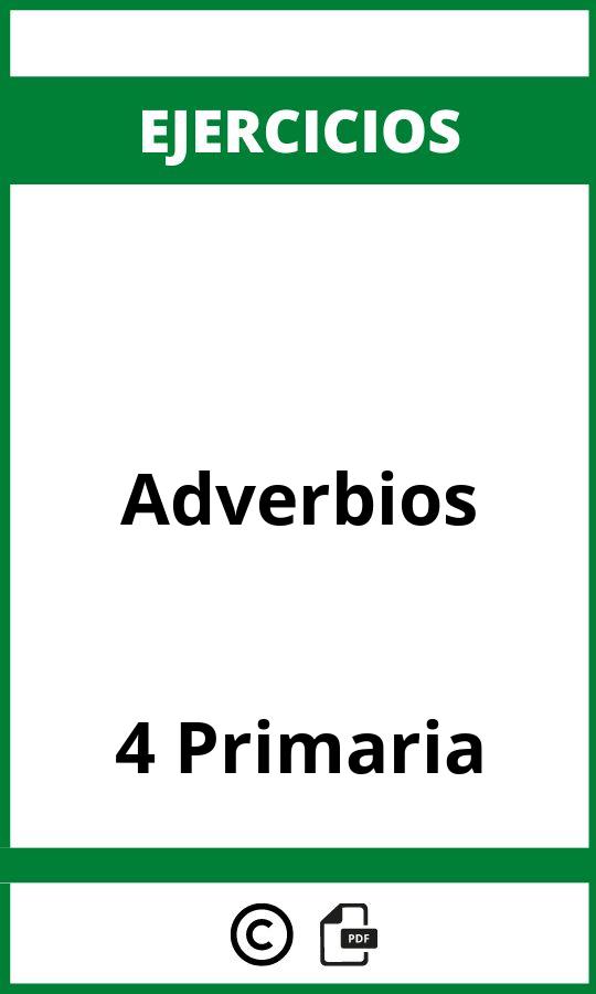 Ejercicios Adverbios 4 Primaria PDF
