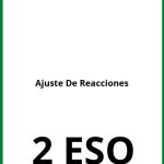 Ejercicios Ajuste De Reacciones 2 ESO PDF