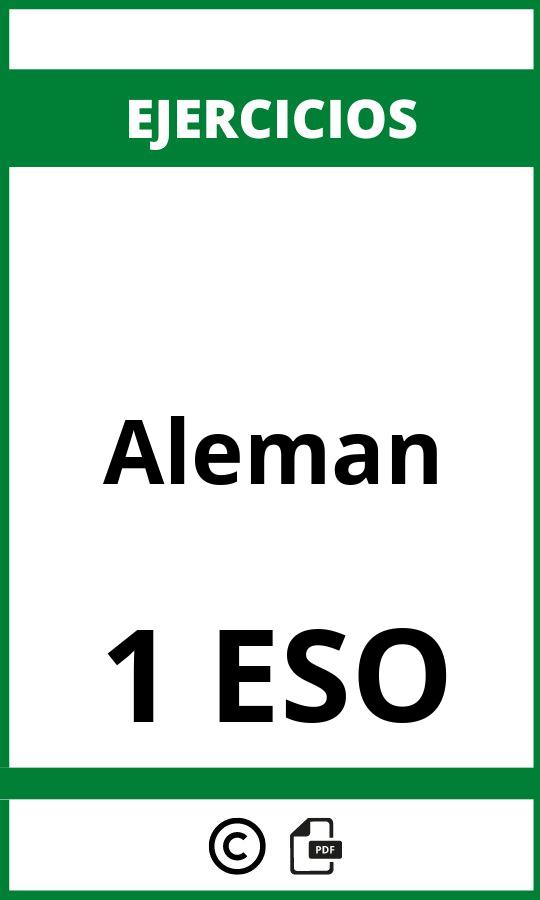 Ejercicios Aleman 1 ESO PDF