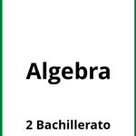 Ejercicios Algebra 2 Bachillerato PDF