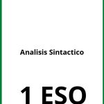 Ejercicios Analisis Sintactico 1 ESO PDF