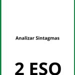 Ejercicios Analizar Sintagmas 2 ESO PDF