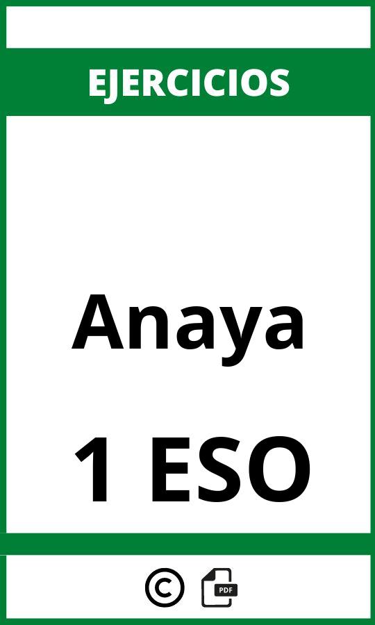 Ejercicios Anaya 1 ESO PDF