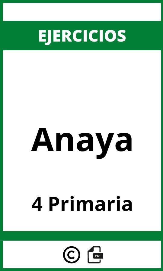 Ejercicios Anaya 4 Primaria PDF