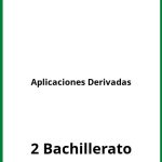 Ejercicios Aplicaciones Derivadas 2 Bachillerato PDF