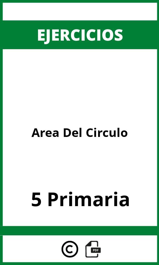 Ejercicios Area Del Circulo 5 Primaria PDF