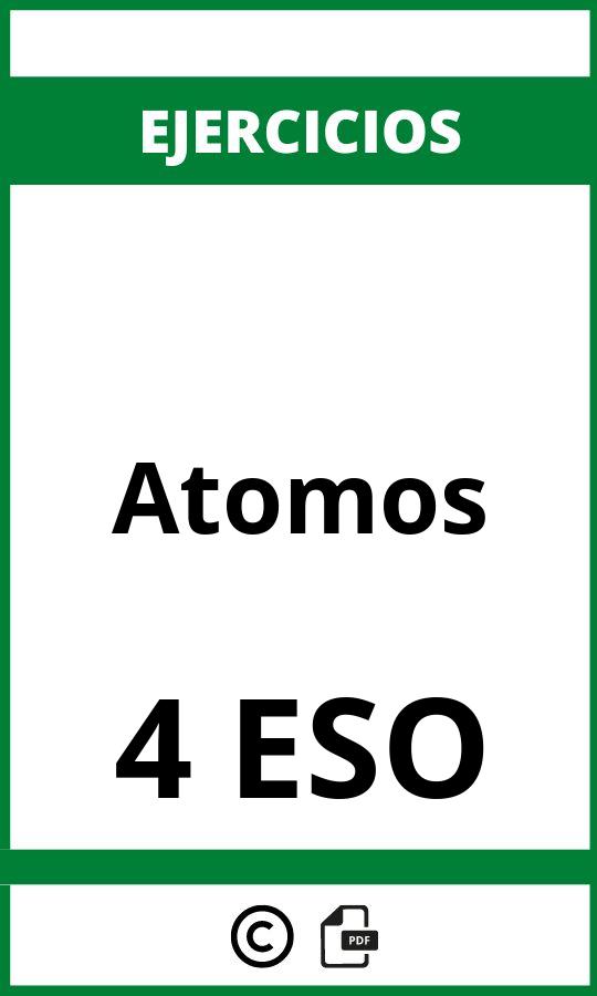 Ejercicios Atomos 4 ESO PDF