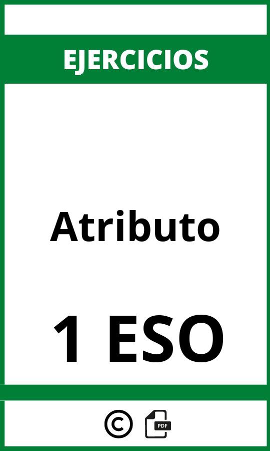 Ejercicios Atributo 1 ESO PDF