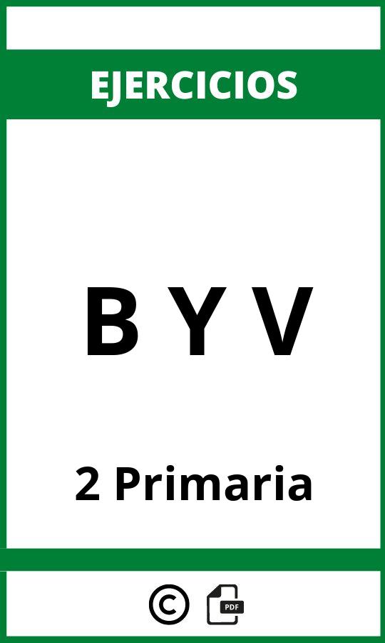 Ejercicios B Y V 2 Primaria PDF