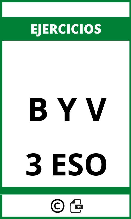 Ejercicios B Y V 3 ESO PDF