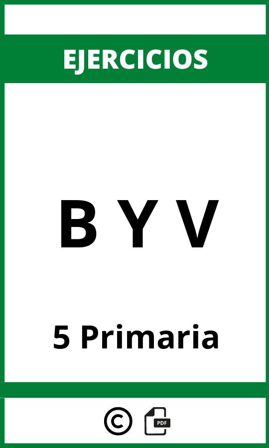 Ejercicios B Y V 5 Primaria PDF