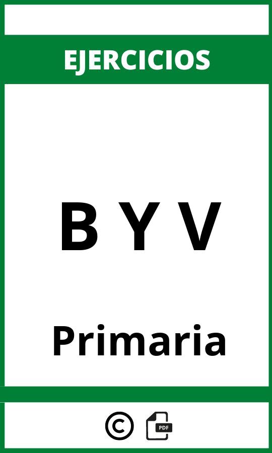 Ejercicios B Y V PDF Primaria