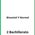 Ejercicios Binomial Y Normal 2 Bachillerato PDF
