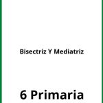 Ejercicios Bisectriz Y Mediatriz 6 Primaria PDF