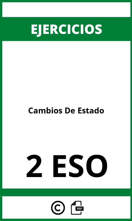 Ejercicios Cambios De Estado 2 ESO PDF