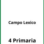 Ejercicios Campo Lexico 4 Primaria PDF