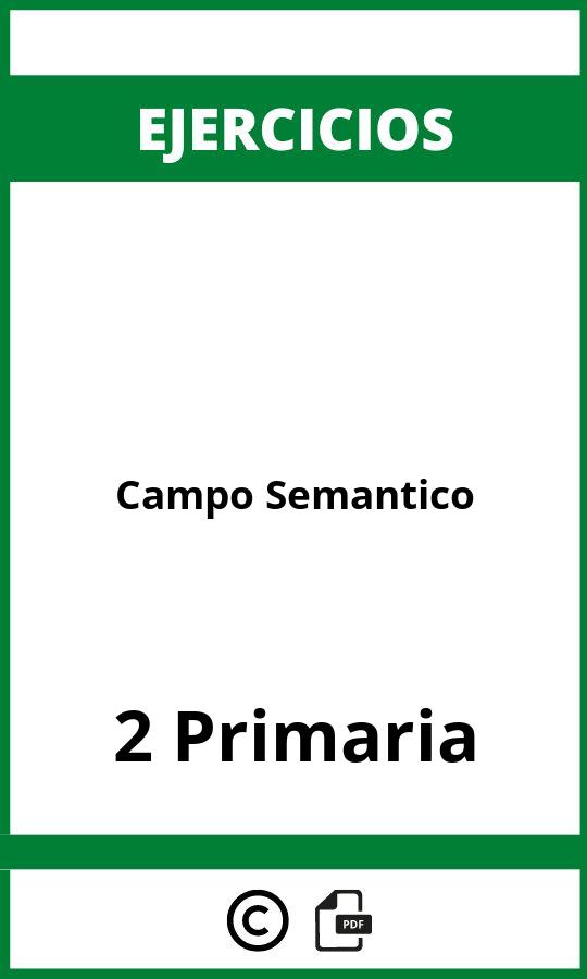 Ejercicios Campo Semantico 2 Primaria PDF