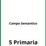 Ejercicios Campo Semantico 5 Primaria PDF