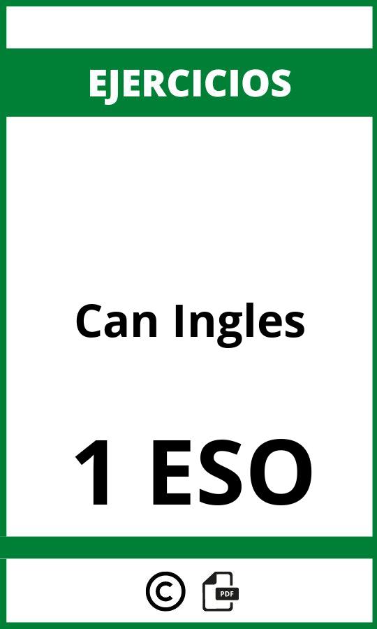 Ejercicios Can Ingles 1 ESO PDF