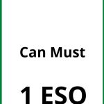Ejercicios Can Must 1 ESO PDF