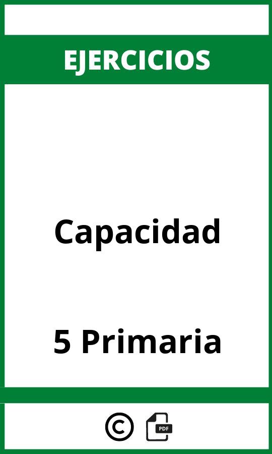 Ejercicios Capacidad 5 Primaria PDF