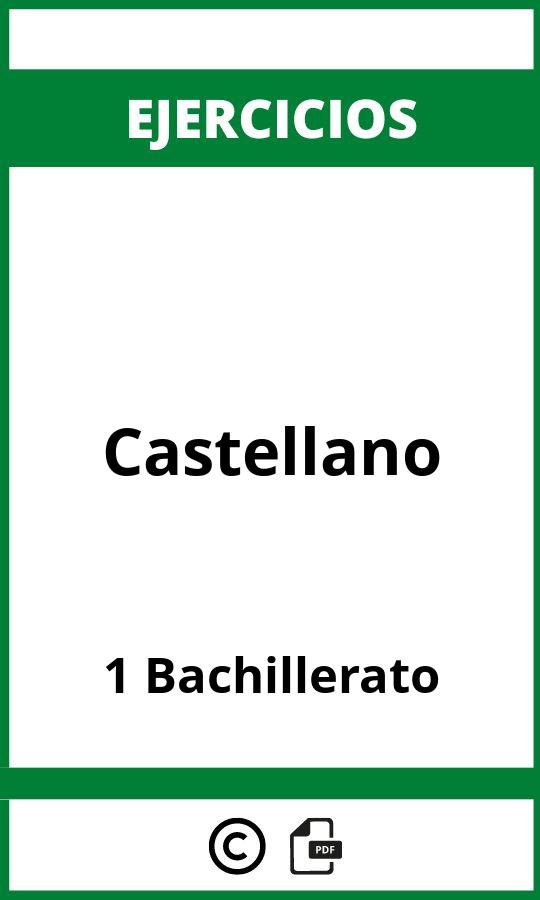 Ejercicios Castellano 1 Bachillerato PDF