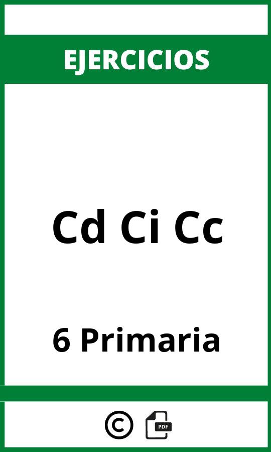 Ejercicios Cd Ci Cc 6 Primaria PDF