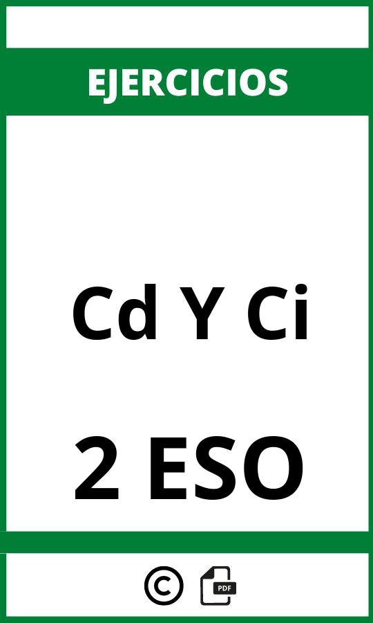 Ejercicios Cd Y Ci 2 ESO PDF